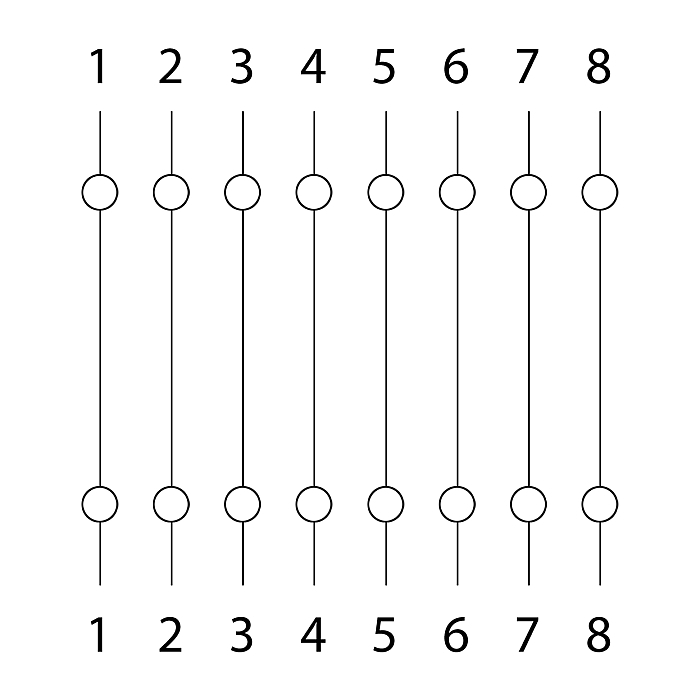 Prelungitor 8P8C Cat.5soclu - socluconexiunea drept, set 5 buc. [2]