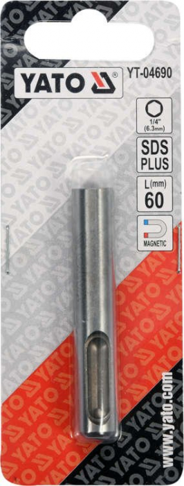 Prelungitor biti cu magnet YATO SDS plus 1/4 60mm [3]
