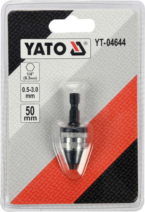 Mandrina prindere hexagonala YATO pentru autofiletanta 1/4, 0.5 - 3.0 mm [4]