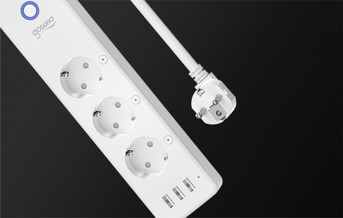 Prelungitor inteligent 3 prize 3xUSB 3A WiFi GOSUND P1 1.5m aplicatie Smart Life [4]