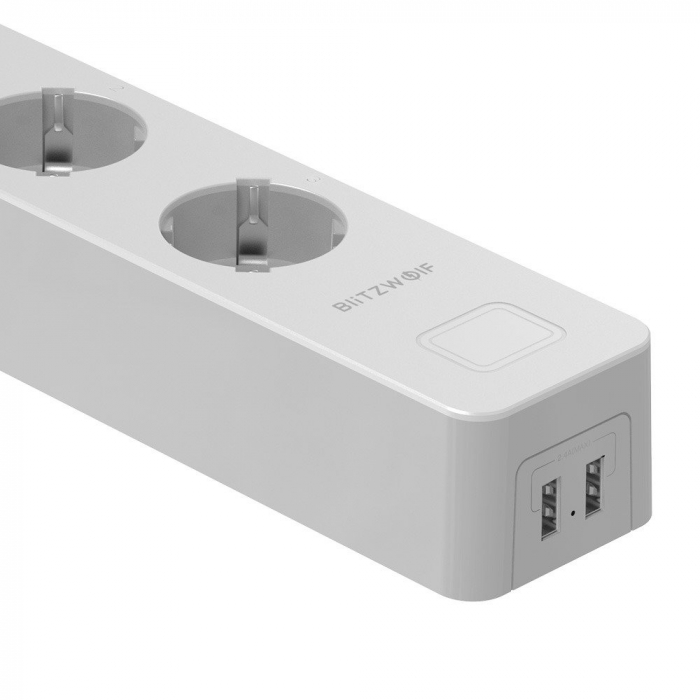 Prelungitor inteligent 3 prize 2xUSB 2.4A WiFi BLITZWOLF 3300W 1.4m BW-SHP9 [3]