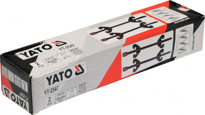 Presa pentru arcuri YATO 82x355mm CrV 2buc [2]