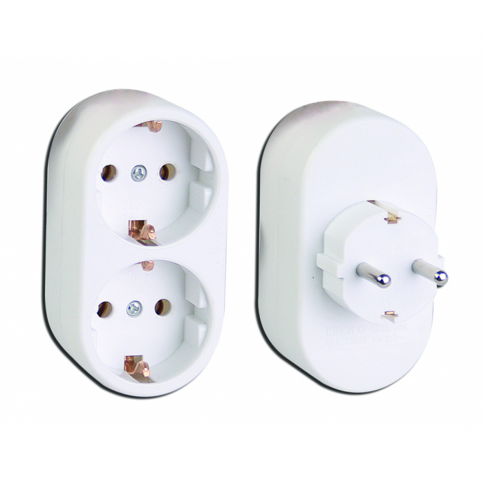 Priza tip splitter dublu Shuko MK Makalon [2]