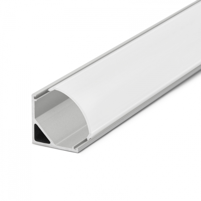 Profil din aluminiu pt. benzi LED 1000x16x16mm - rotunjit [4]