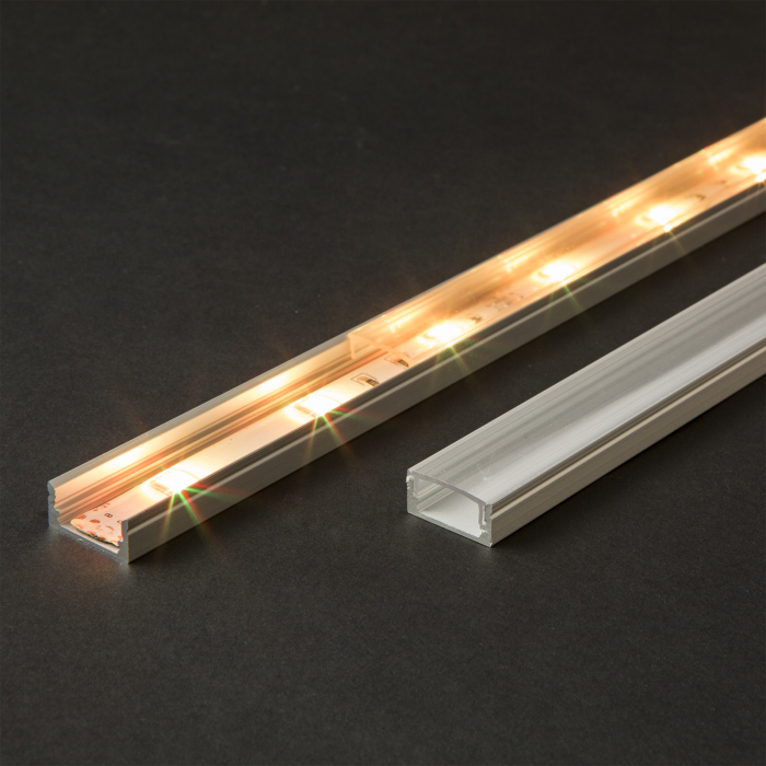 Profil U din aluminiu pt. benzi LED 1000x17x8mm [2]