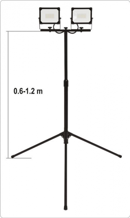 Proiector SMD LED cu stativ 2 x 30 W 2700 LM YATO [3]
