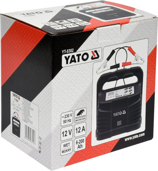 Redresor auto YATO, 12V, 12A, 6 - 200Ah [3]