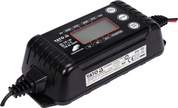 Redresor digital YATO, 6/12V, 1/4A, max 120Ah [2]