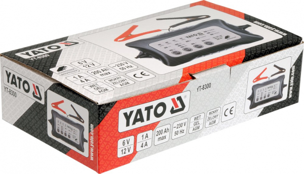 Redresor auto YATO, 6/12V, 1/4A, 200Ah [3]