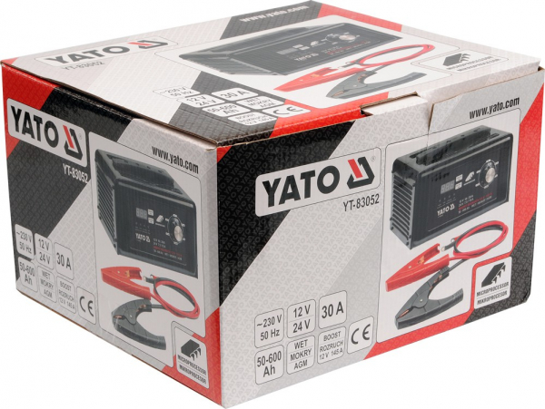 Redresor baterie auto YATO, 12V/24V, 30A, boost [2]