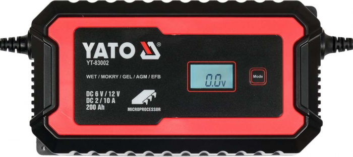 Redresor digital YATO display LCD 6V/2A, 12V/10A baterie 5 - 200A [2]