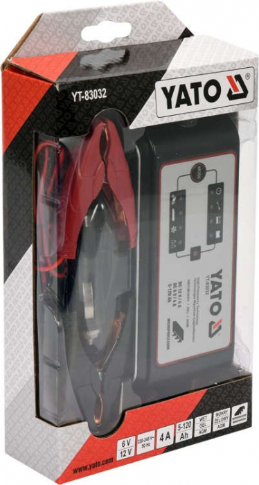 Redresor electronic YATO 6V-12V/4A baterie 5 - 120A [4]