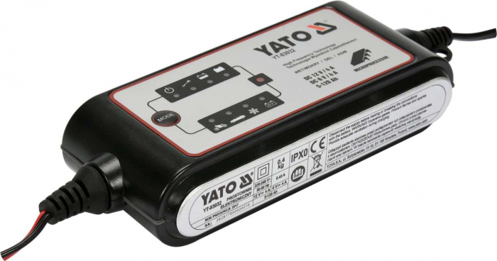 Redresor electronic YATO 6V-12V/4A baterie 5 - 120A [2]