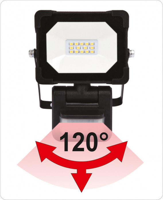 Reflector cu led YATO cu senzor miscare 50W 5000lm 6500K IP54 30000h [3]