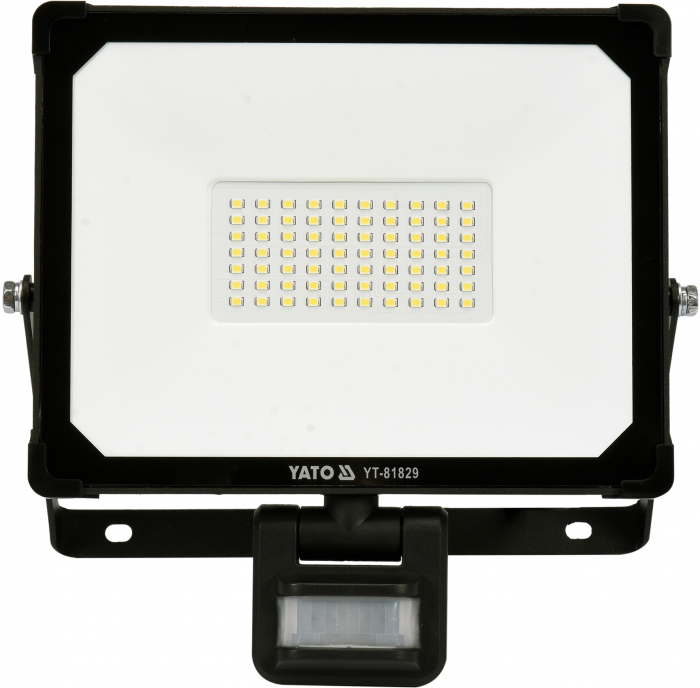 Reflector cu led yato cu senzor miscare 50w 5000lm 6500k ip54 30000h