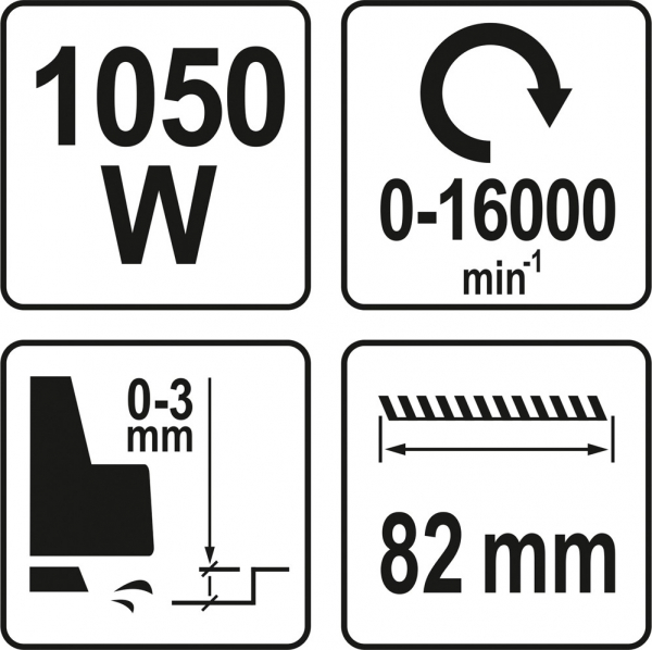 Rindea electrica YATO, 1050W, 82mm [6]