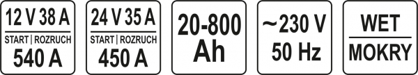 Robot pornire auto YATO, 12/24V, 20 - 800 Ah [4]