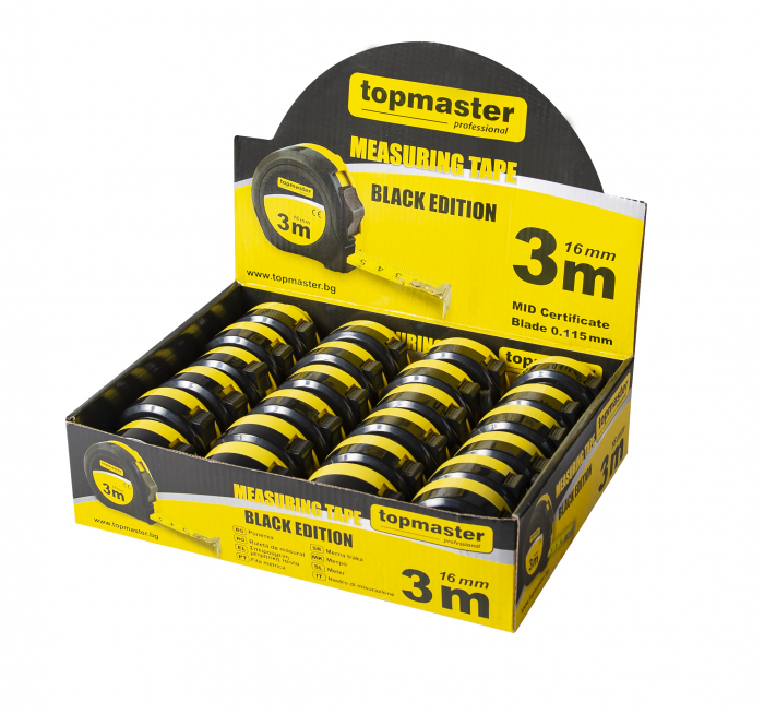 Ruleta Black edition 3m x 16 mm TMP Top Master Pro [2]