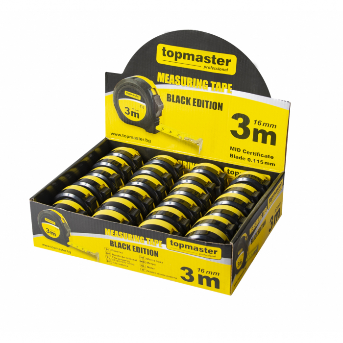 Ruleta Black edition 3m x 16 mm TMP Top Master Pro [4]