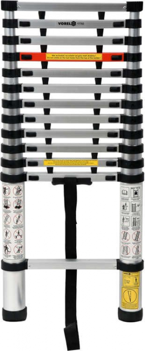 Scara telescopica VOREL aluminiu 3.8m 13 trepte [2]