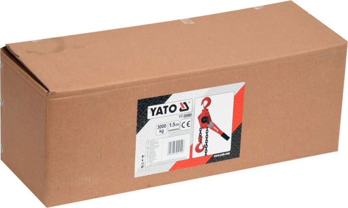 Scripete cu parghie YATO 1.5 - 3T 22.5 - 45kN 1.5m [3]