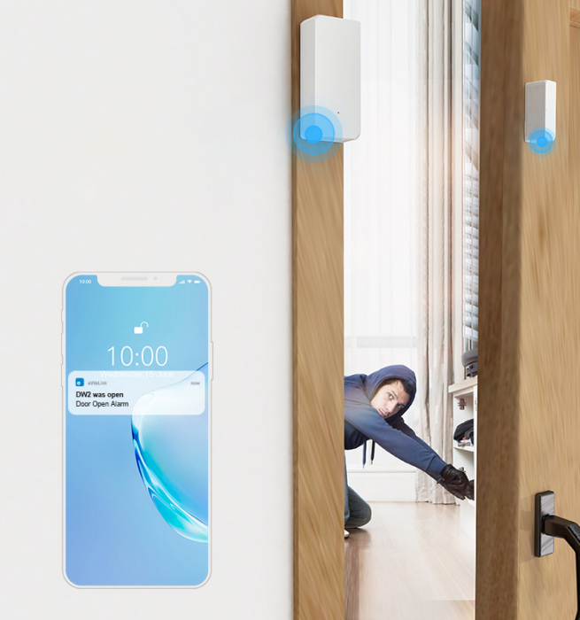 Senzor usi si geamuri SMART WiFi SONOFF DW2 aplicatie eWeLink M0802070002 [6]