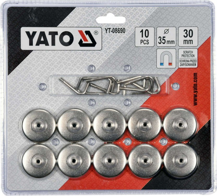 Set carlige magnetice YATO 10 bucati [2]