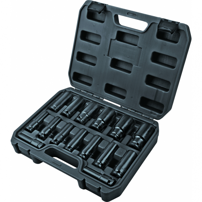 Set 15 chei tubulare lungi de impact 1/2" 10-32mm TMP Top Master Pro [2]