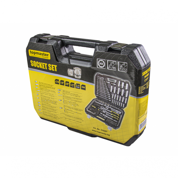 Set 216 tubulare ¼ si ½ si 3/8 CR-V entry level TMP Top Master Pro [2]
