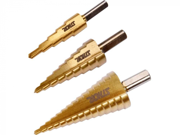 SET 3 BURGHIE IN TREPTE, 4-32MM, TITAN STHOR [2]