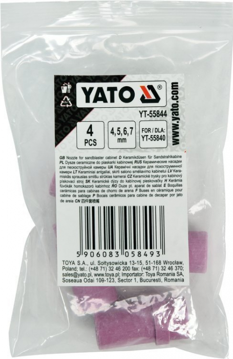 Set 4 duze ceramice pentru sablare YATO YT-55840 [3]