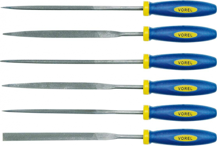 SET 6 PILE PETRU METAL 180MM VOREL [2]