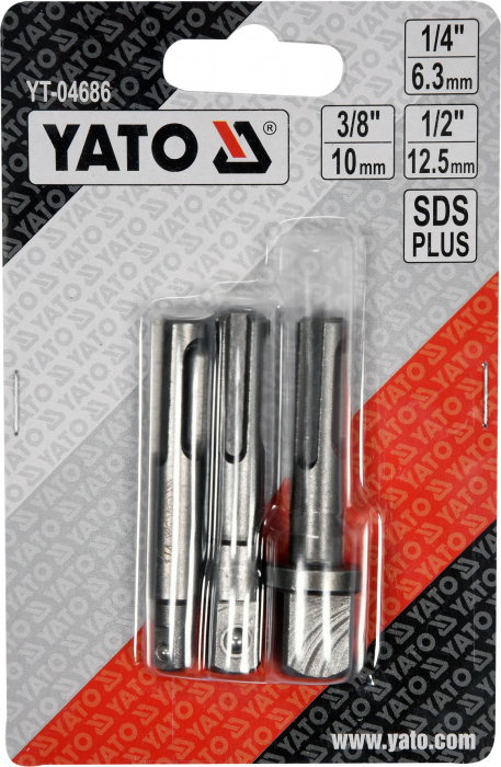 Set Adaptoare YATO, Pentru Chei Tubulare, 1/4 - 3/8 - 1/2 inch, 3buc [3]