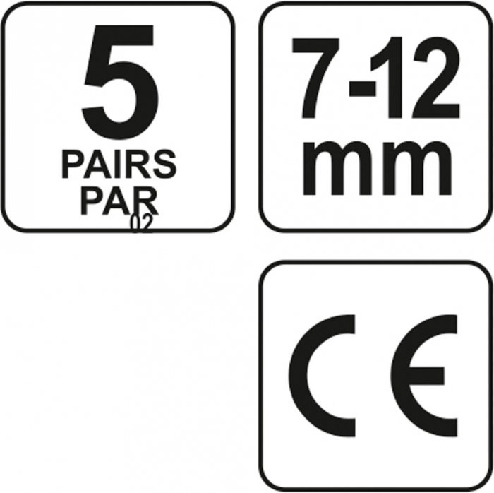 Set antifoane tip dop YATO 7 - 12mm SNR 34 dB 5 perechi [4]