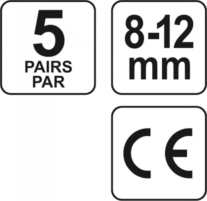 Set antifoane tip dop YATO reutilizabile silicon 8 - 12mm SNR 32 dB 5 perechi [4]