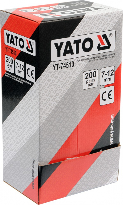 Set antifoane tip dop YATO 7 - 12mm SNR 34 dB 200 perechi [3]