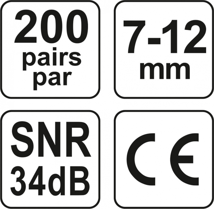 Set antifoane tip dop YATO 7 - 12mm SNR 34 dB 200 perechi [6]