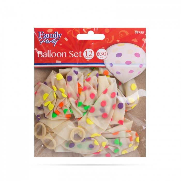 Set baloane cu buline colorate - 12 piese / pachet [3]