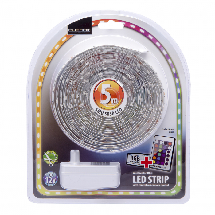 Set banda LED RGB, 5m, IP65 [5]