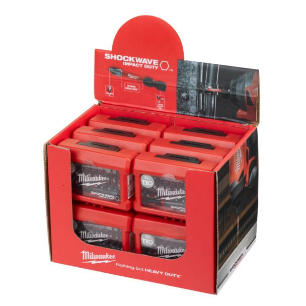 Set biti MILWAUKEE SHOCKWAVE prindere HEX 1/4 32buc [3]