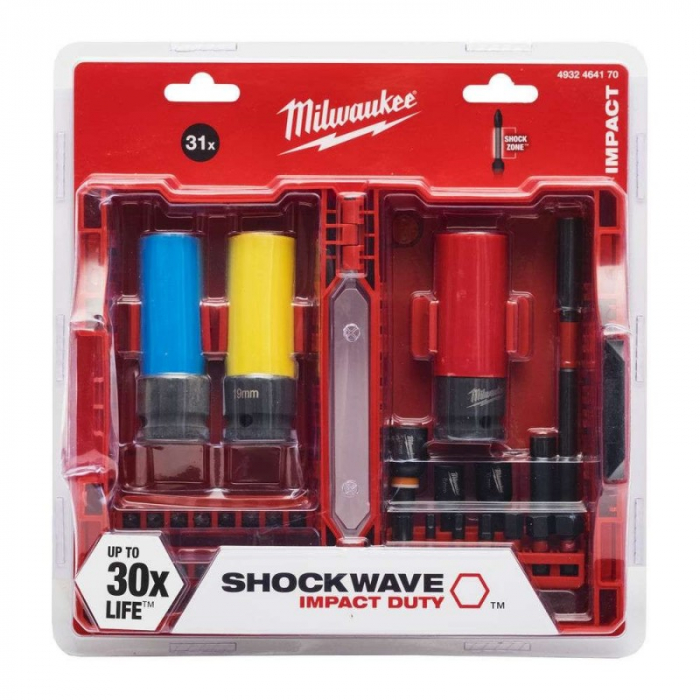 Set biti + tubulare MILWAUKEE SHOCKWAVE 31buc [2]
