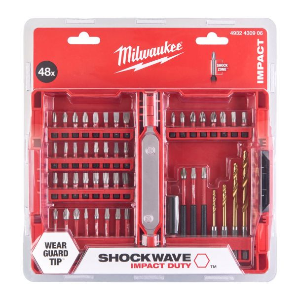 Set biti MILWAUKEE SHOCKWAVE prindere HEX 1/4 48buc [2]