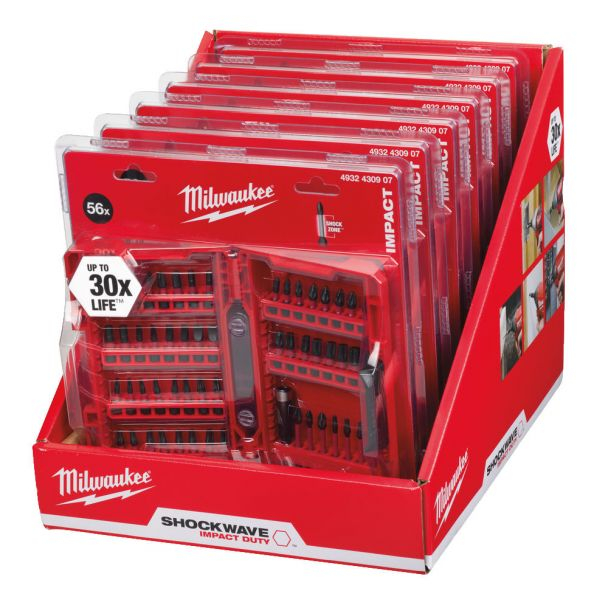 Set biti MILWAUKEE SHOCKWAVE prindere HEX 1/4 56buc [4]