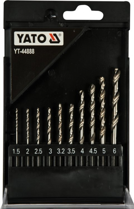 Set burghie metal YATO HSS prindere hex 1.5 - 6 mm [3]