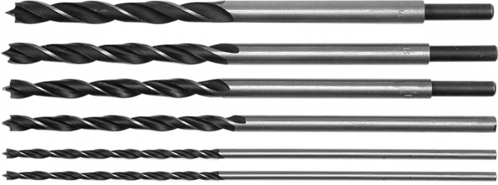 SET BURGHIE LUNGI PT LEMN 6-8-10-12-13-14 MM / 300MM 6BUC STHOR [2]