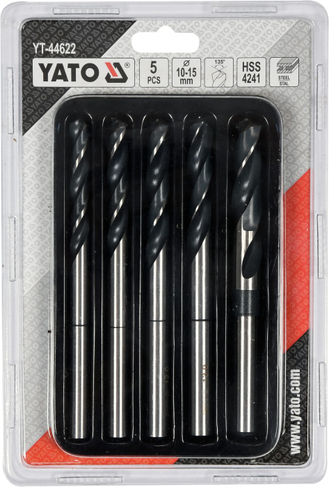 Set burghie metal HSS 4241 5buc 10-15MM 150mm YATO [3]