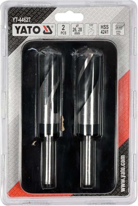 Set burghie metal HSS 4241 2buc 26-28mm 150mm YATO [3]