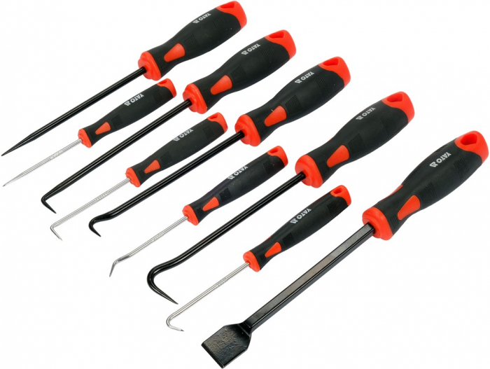 Set carlige/raclete pentru extras garnituri YATO 9buc 162 - 240 mm [2]