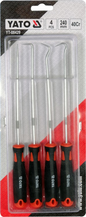 Set carlige pentru extras garnituri YATO 4buc 240 mm [3]