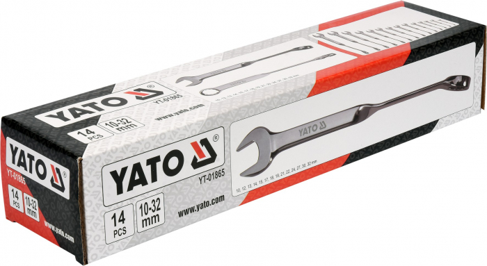 Set chei combinate rasucite YATO cromate 10-32mm 14buc [3]